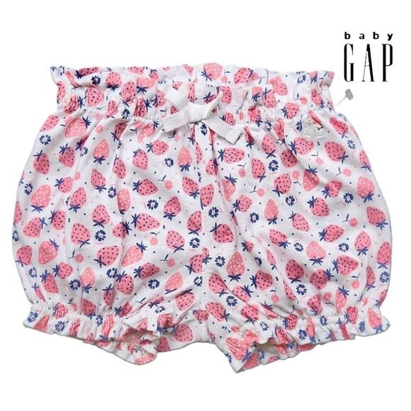 GAP Other - Baby Gap Pull-on Shorts Pink and White 100% Organic Cotton Size 6 - 12 Months